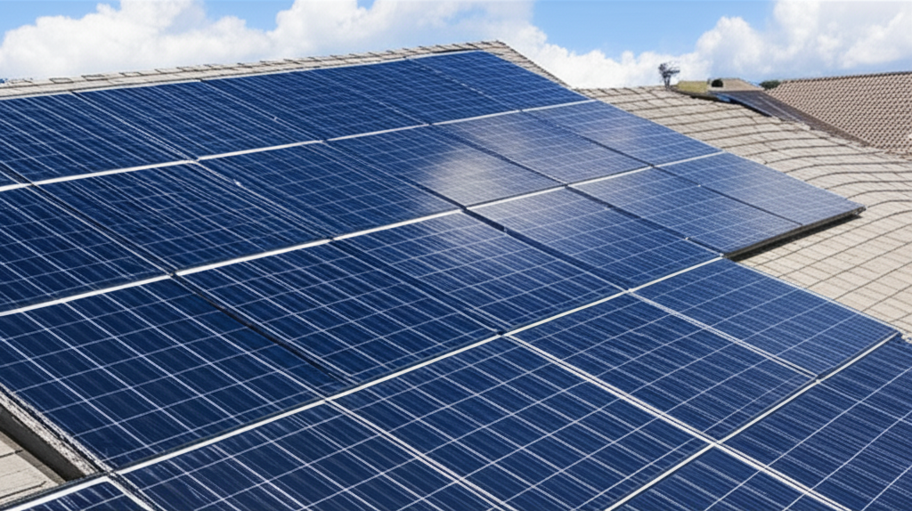 Solar installation on rooftop